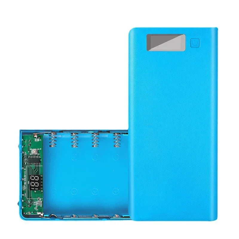 Power Bank Case 8 Baterias com Carregamento Rápido USB