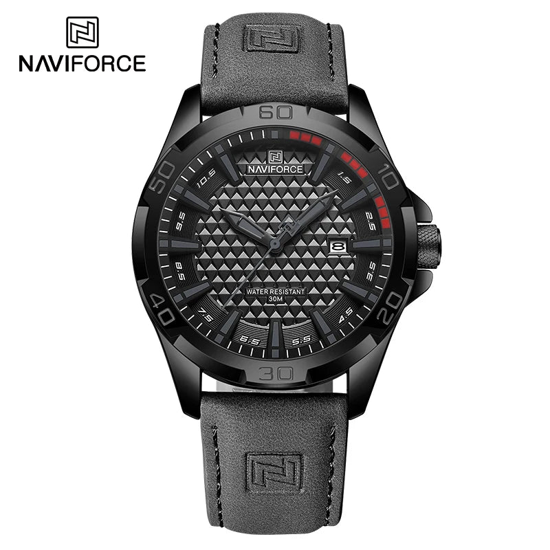Relógio Masculino NAVIFORCE Premium Couro e Esportivo