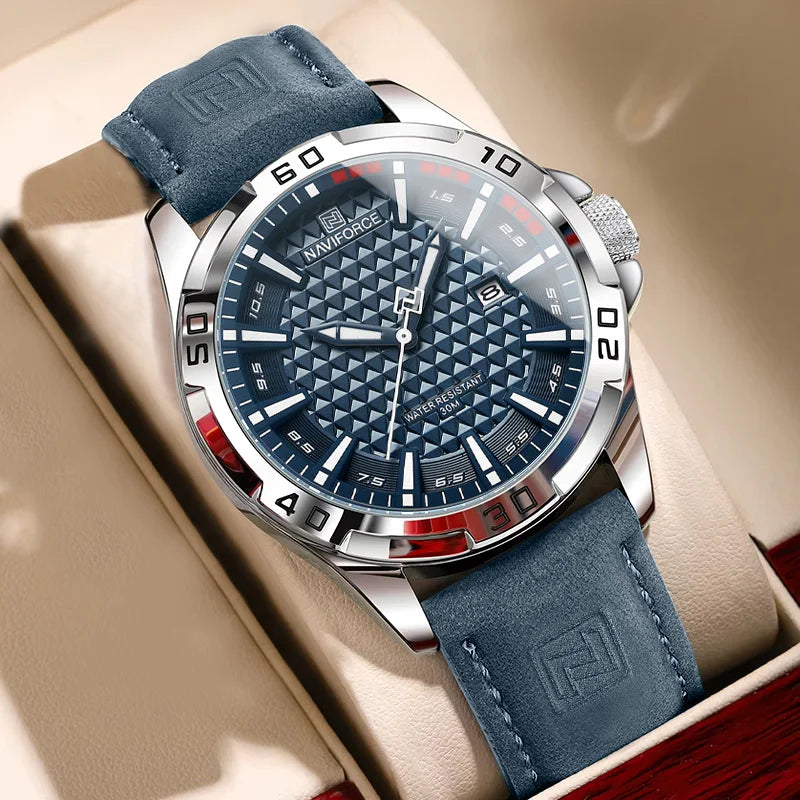 Relógio Masculino NAVIFORCE Premium Couro e Esportivo