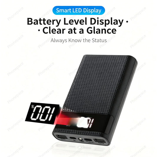Power Bank Vention 20000mAh 45W – Carregamento Super Rápido