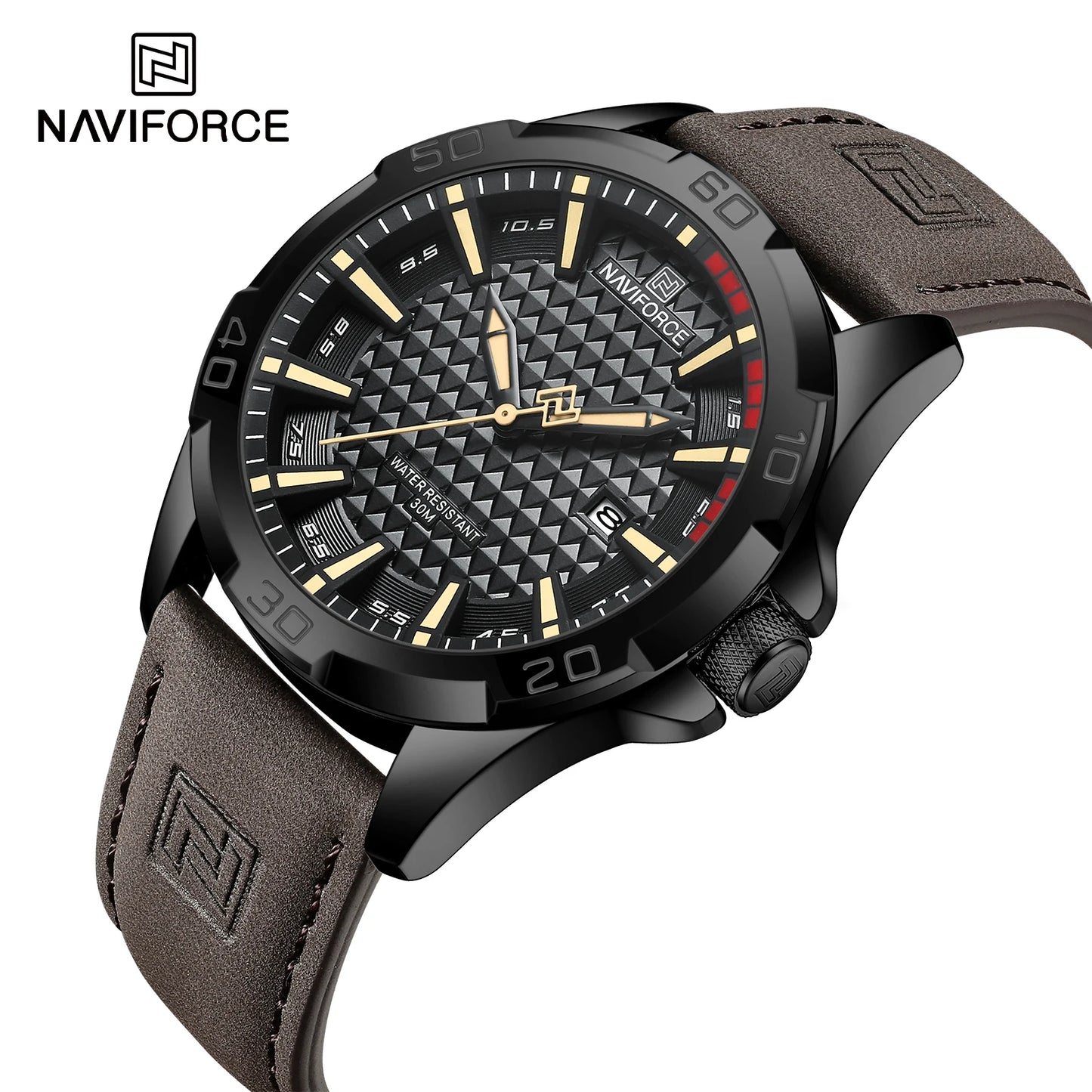 Relógio Masculino NAVIFORCE Premium Couro e Esportivo