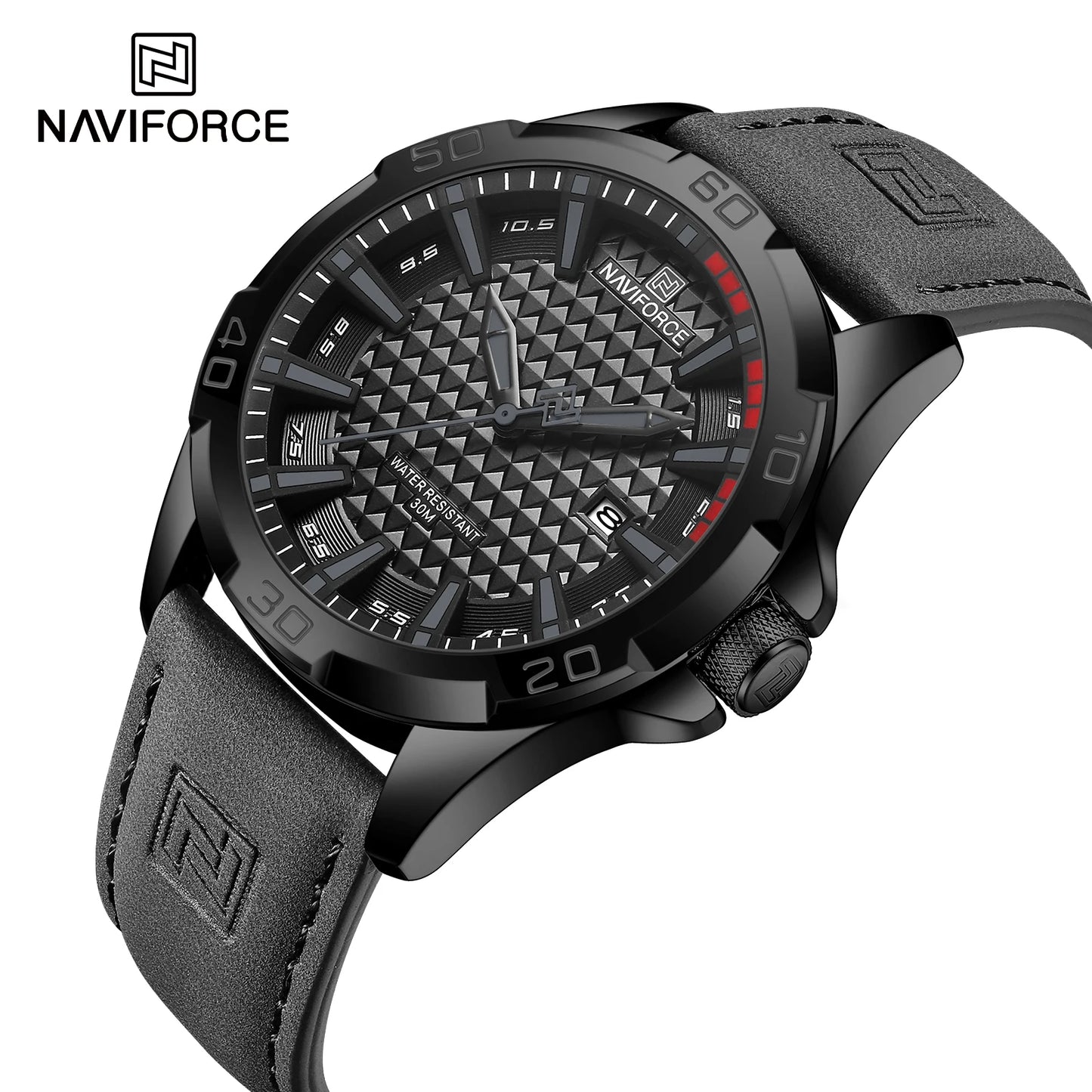 Relógio Masculino NAVIFORCE Premium Couro e Esportivo