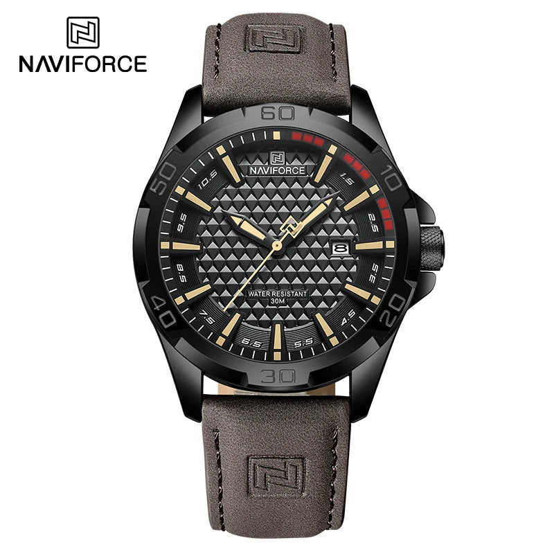 Relógio Masculino NAVIFORCE Premium Couro e Esportivo