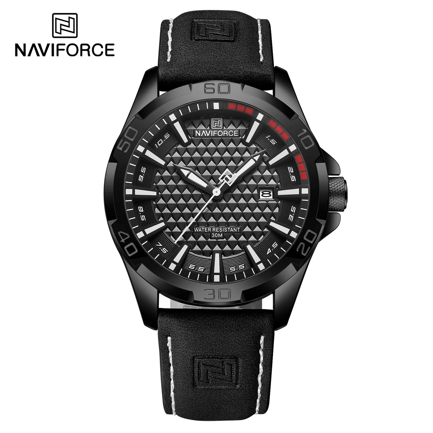 Relógio Masculino NAVIFORCE Premium Couro e Esportivo