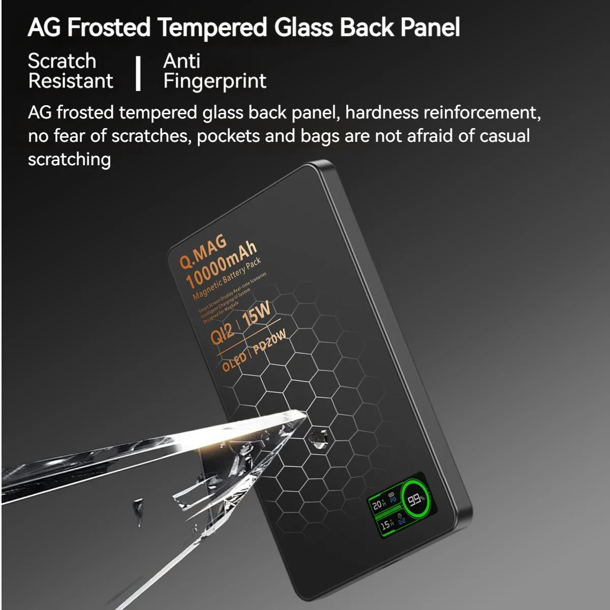 Power Bank Magnético Qi 2.1 10000mAh – Carregamento Sem Fio Turbo
