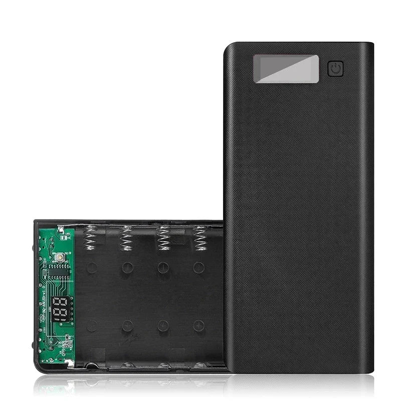 Power Bank Case 8 Baterias com Carregamento Rápido USB