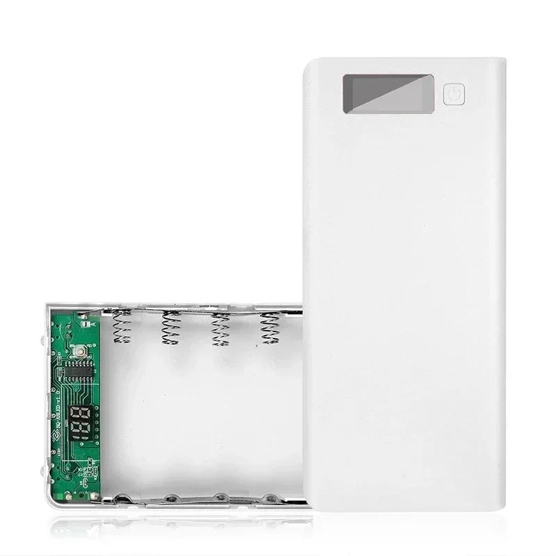Power Bank Case 8 Baterias com Carregamento Rápido USB